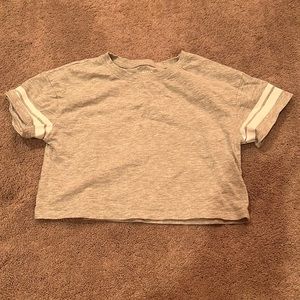Cropped Gray Tee